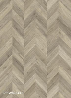 China 0.5mm SPC Luxury Vinyl Flooring Herringbone Oak Burlywood Wood Grain GKBM DP-W82243 for sale