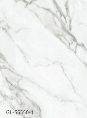 China 6mm Lichte Grey Marble Vinyl Flooring Dampproof Aard Vriendschappelijke Kras Bestand GKBM Greenpy gl-s5550-1 Te koop