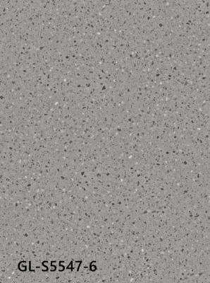 China Stoßfester freundlicher Antibeleg GKBM Greenpy GL-S5547-6 Grey Granite Vinyl Floorings 0.3mm Eco zu verkaufen