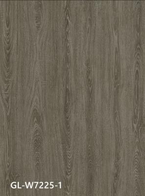 China Anti Slip SPC Floor Plank Fireproof 4mm Dark Brown Gray Oak GKBM Greenpy GL-W7225-1 for sale