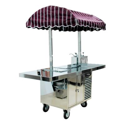 China Restaurant canteen hotel food shop special design hot dog cart for sale