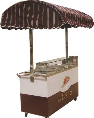 China Easy Cleaning Double - Pancake Cart /Food Kiosk / Food Cart for sale