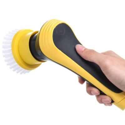 China Extended Multifunctional Cordless Electric Scrubber Sweeps 360 Household Floor Window Wheel Rechargeable Rotary Brush for sale