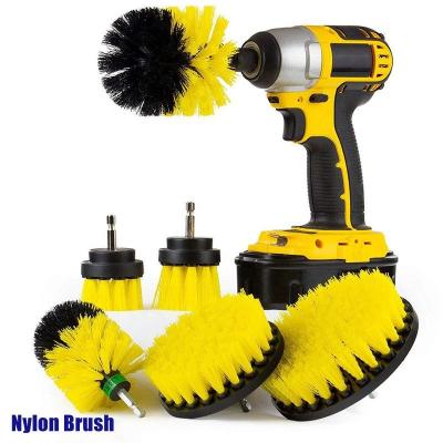 China 18pcs Rug Cleaning Kit Scrubber Nylon Viable Car Drill Brush Drill Around 5pcs Soft Brush Attachment Set Tools for sale