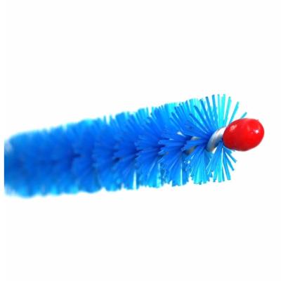 China Cleaning Water Long Handle Rotary Round Nylon Tube Dust Air Condenser Treatment Cleaning Brush for sale