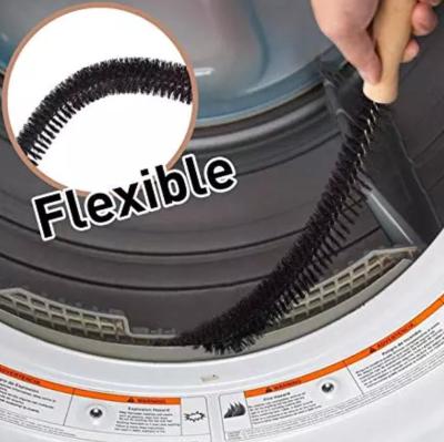 China Cleaning Pads 26 Inch Refrigerator Condenser Long Flexible Hand Nylon Dryer Duct Cleaner Brush for sale