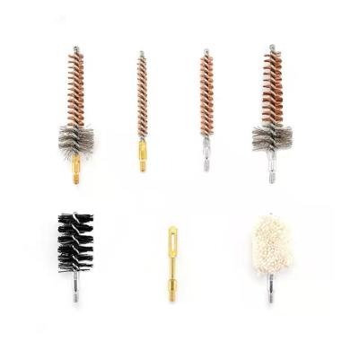 China Customized Tampico Cleaning Broom Stainless Steel Cleaning Twisted Wire Tube Brass Brushes for sale