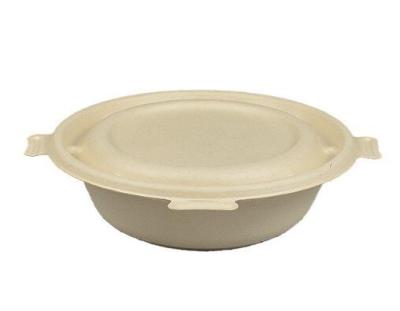 China 8oz 12oz 16oz 18oz 24oz 32oz Sustainable Biodegradable Disposable Sugar Cane Soup Salad Bowl for sale