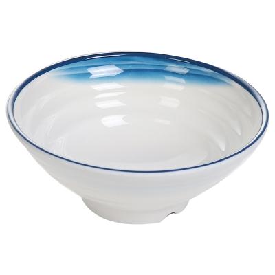 China 9 Inch Plastic Ramen Bowl Melamine Noodle Serving Bowl Viable Bowl Set with Chopsticks and Spoon for sale