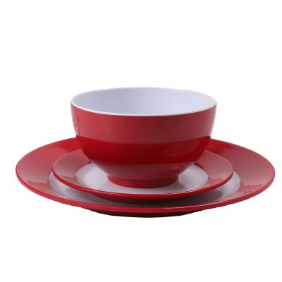 China Sustainable New Design Dinner Set Melamine Dinnerware Sets Luxury Dinnerware Melamine Dishes Set for sale