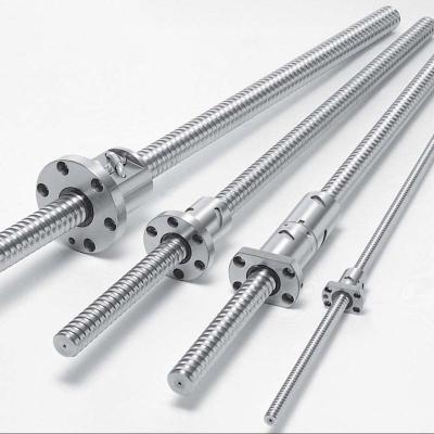 China Customized Automatic System Drawing C3 C5 1605 Precision 2505 Ball Screw Large Lead Rigid Ball Screw Reasonable Price High Pitch High for sale