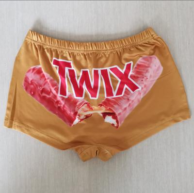 China 2021 Wholesale Women's Summer Sweat Anti-Wrinkle Bite Me Kitkat Live Simple Sneak Twix Snack Shorts for sale