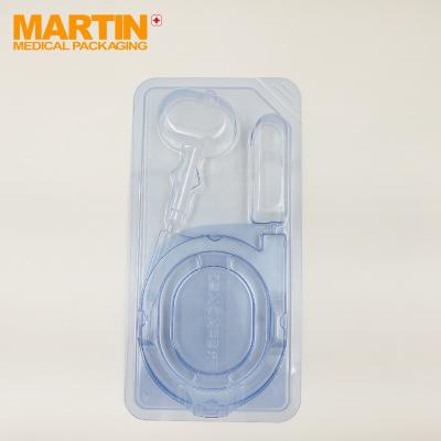 China Recycled Materials Blister Packaging Thermoforming Plastic Trays Hot Seal With Tyvek Paper Lids Medical Instrument Packaging for sale