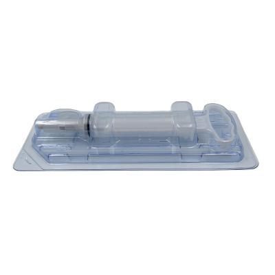 China Recycled Plastic Materials Tray Medical Blister Disposable Medical Device Tray For Medical Product Blue Tint Transparent Dressing for sale