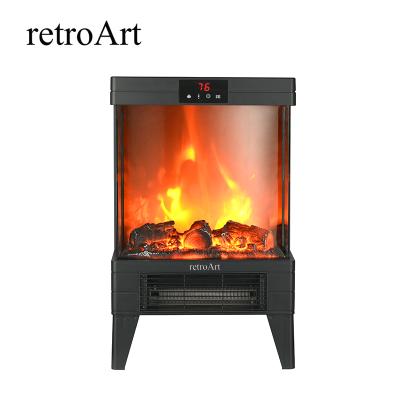 China Household Retro Art Electric Fireplace Stove , Portable Clear Space Heater For Indoor Use SFP202T-T3 for sale