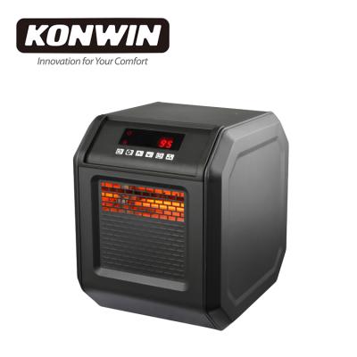 China KONWIN Space Heater 4 Tube Cabinet Remote Control Electric Infrared Plastic Heater GD9315BCP-4J for sale