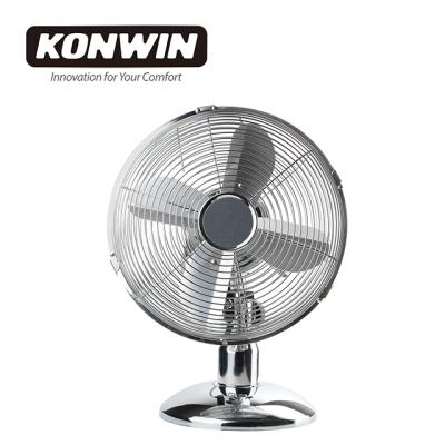 China Household KONWIN 10 inch metal blade electric fan OEM household desk table fan 3 portable speed MDF-10A for sale