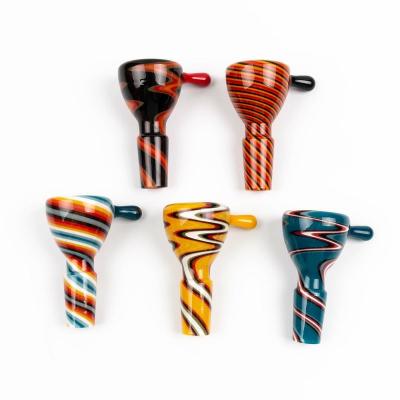 China Stock Supply 18mm Male Bowl Glass Slide For Smoking Bong Water Pipe for sale