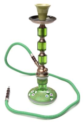 China Portable Hubble Bubble Pipe Acrylic LED Shisha Hookah Single Hose for sale