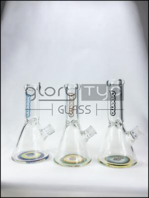 China 18.8mm Female Water Pipes Glass Bongs 10 Inches Borosilicate Glass Oil Pipe for sale