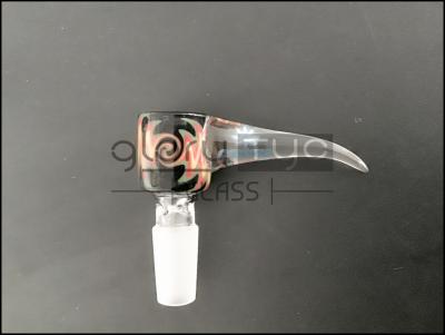 China 14 Borosilicate Glass Hand Pipes / Tobacco Hookah Smoking Pipe 4Inches Mini for sale