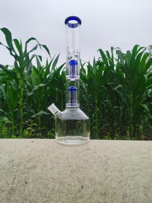 China 10 Inch Glass Bongs Beaker Bong 4mm Glass Wall Super Heavy Water Pipes for sale