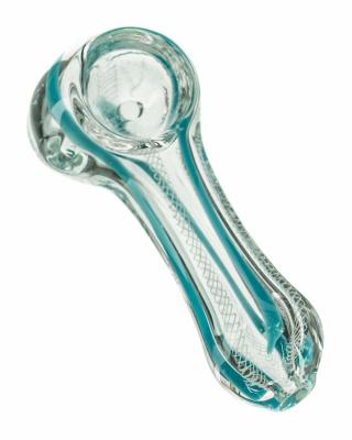 China 2.5inch Glass Water Bubblers Fumed Ice Cube Steamroller for sale