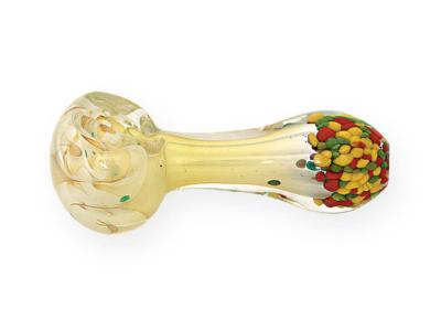 China 105g Hand Heady Glass Pipes Pyrex Spoon Bongs Oil Burners Nail Smoking Pipe 4.0inches for sale