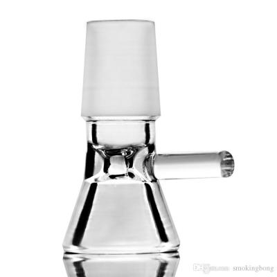 China Hookah Male Glass Water Bong Bowl 14mm Smoking Clear Glass Tobacco for sale