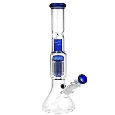 China 12 Inch Glass Bong Ice Catcher Percolator Hookah Water Pipe Beaker for sale