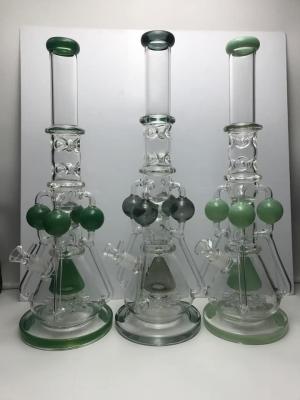 China 12.5 Inch Smoking Water Pipes Hookah Luminous Beaker Bong With 14mm Glass Bowl for sale