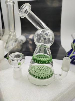 China Borosilicate Glass Oil Burner Pipe Incycler Dab Rig With 14mm Female Joint for sale