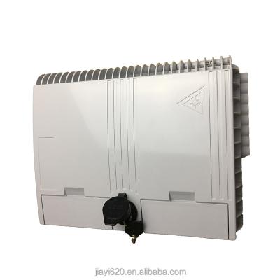 China Hot Selling PC+ABS 1*16 Core Outdoor Plastic Material Fiber Optic Distribution Box FTTH Box for sale