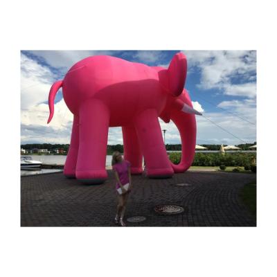 China BOYI Events Advertising Cartoon Elephant Inflatable Animal Model Large Inflatable Ground Balloon for sale