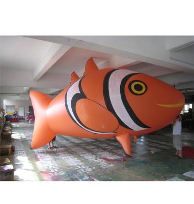 China Custom Inflatable Events Caixin Clown Fish Balloon Fish Sea Animal Balloon for sale