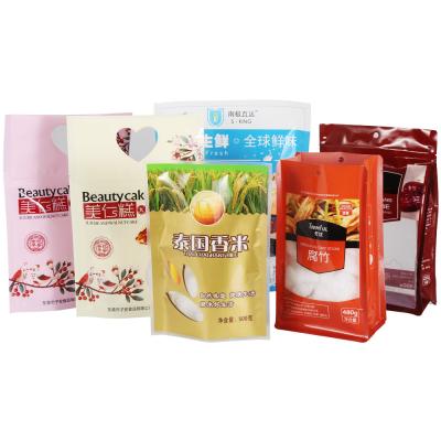 China Kraft Paper Plastic Zipper Packaging Bags Custom Gravure Printing OEM for sale