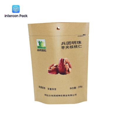 China El papel de aluminio de papel de la bolsa de Brown Kraft de la comida alineó la impresión de los 25x14cm Gravnre en venta