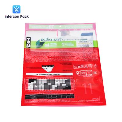 China PVC Self Sealing Gusset Plastic Bags Custom LOGO Snack Zipper Bag for sale