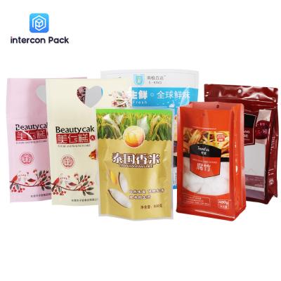 China Hot Pressing Gusseted Bags For Food Biodegradable Ziplock Paper Bag for sale