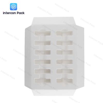 China Wet Dress Shape Paper Pulp Moulded Trays Recyclable For Electronical Packaging for sale