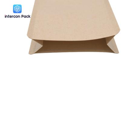 China Environmental Protection Gusset Packaging Bag Eight Side Seal Kraft Paper for sale