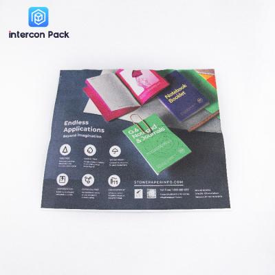 China Bolso de empaquetado de la piedra de papel de la bolsa tres del lado de la cremallera biodegradable del lacre en venta