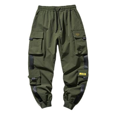 China New Custom Mens Streetwear Cargo Pants Cargo Joggers Pocket Hip Hop Pants Viable Casual Male Sweatpants Trousers for sale