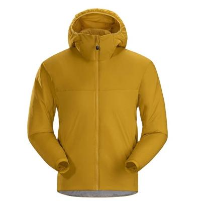 China New Desgin Sustainable Polyester Clothes Zip Up Winter Hoody Inside Chest Pocket Plus Size Coats Custom Windproof Men Casual Jacket for sale