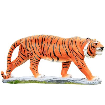 China Europe Fiberglass Tiger Sculpture For Garden Sculpture Animals Outdoor Fiberglass For Sale Custom Fiberglass Sculpture for sale