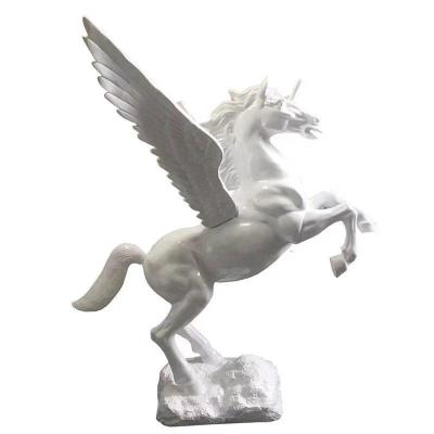 China Fiberglass Horse Garden Decoration Art Abstract Horse Statue For Nordic Sale for sale