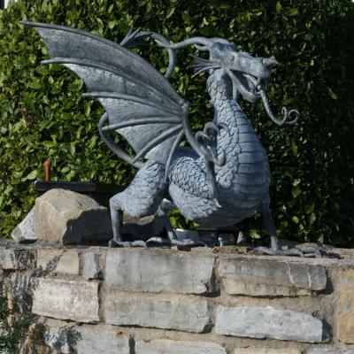 China 2022 Europe popular outdoor garden decor dragon statue bronze fountain sculpture Europe for sale