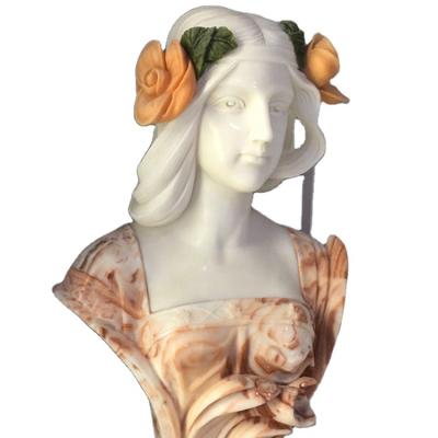 China Modern With Famous Marble Stone Sculpture Bust Marble Stone Sculpture For Hotel Home Decoration for sale