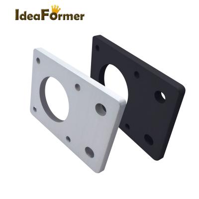 China Home Use 3D Printer NEMA 17 Stepper Motor 42-Series Mounting Plate Fixed in White/Black Colour For 20 Series Aluminum Profiles for sale