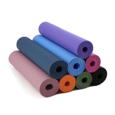 China Wholesale Custom Durable Hot Selling Anti-Slip Yoga Mat Environmentally Friendly Strip Yoga Mat for sale